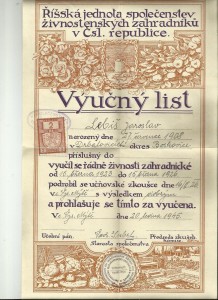 výuční list jaroslav lebiš